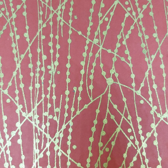 Recycled Cotton Journal in Red/Gold-6"x8" - Picture 2 of 3